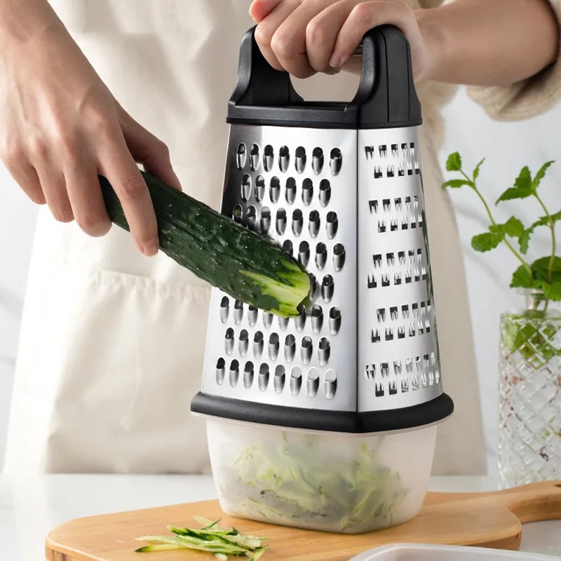 Kitchen Appliances Japan - Four-side Box Grater Vegetable Slicer Tower-shaped