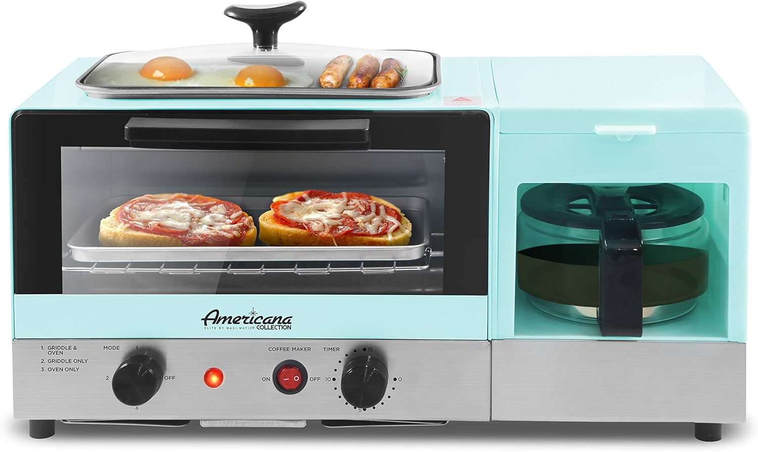 Toaster 4 Slice - 2-Slice Toaster Oven with 9.5-Inch Griddle