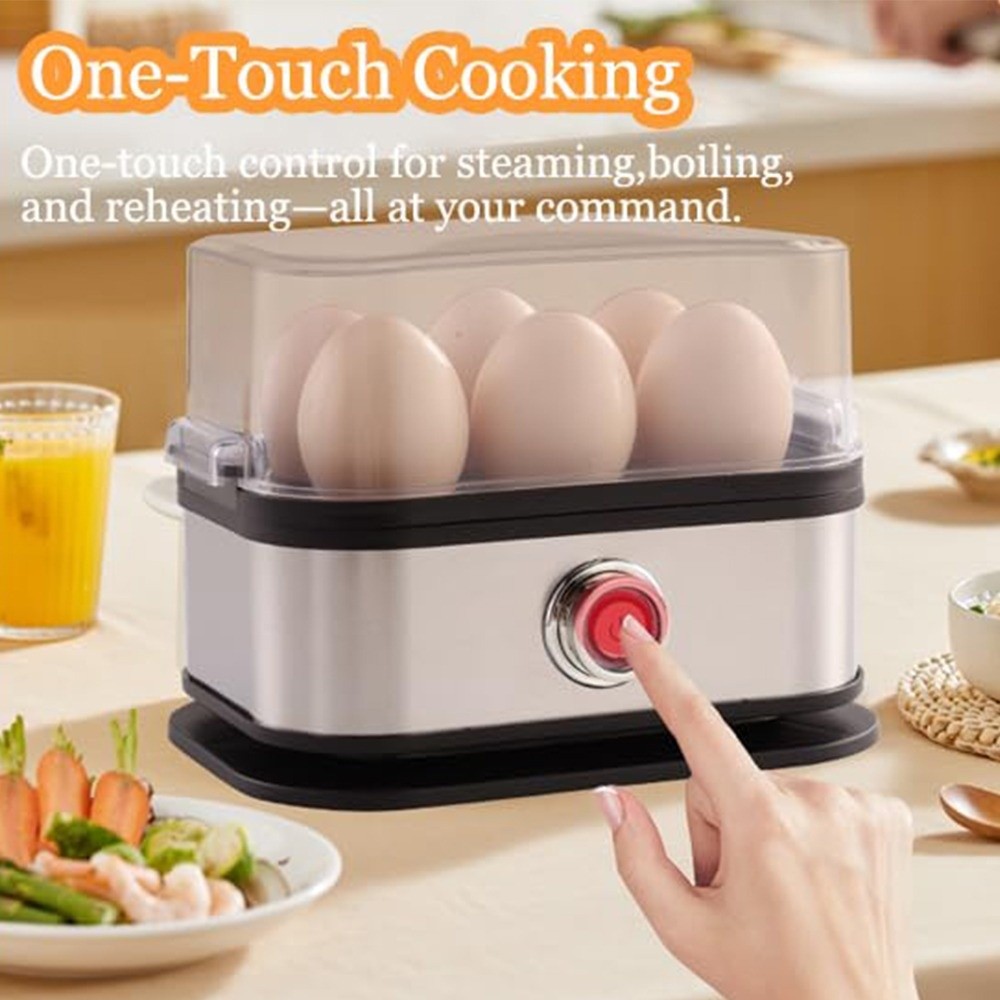 Egg Cooker Rapid - 200W Power Eggs Boiler 6 Eggs