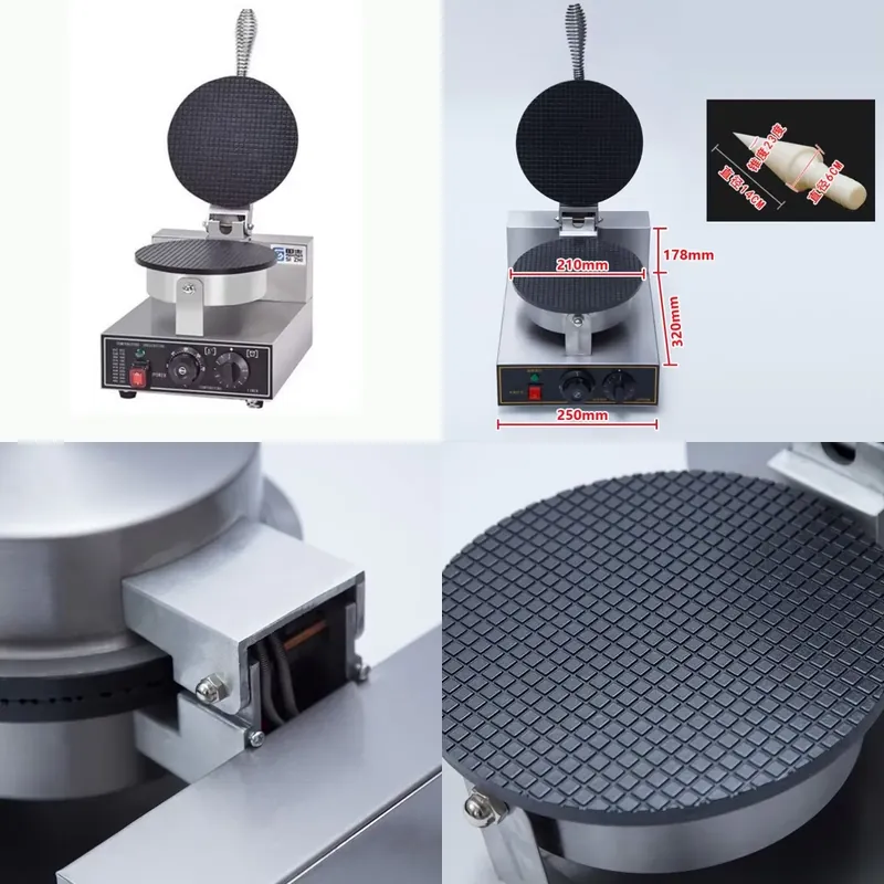 Crepe Maker Non Stick - TEBAK Factory Snack Machines Electric Waffle