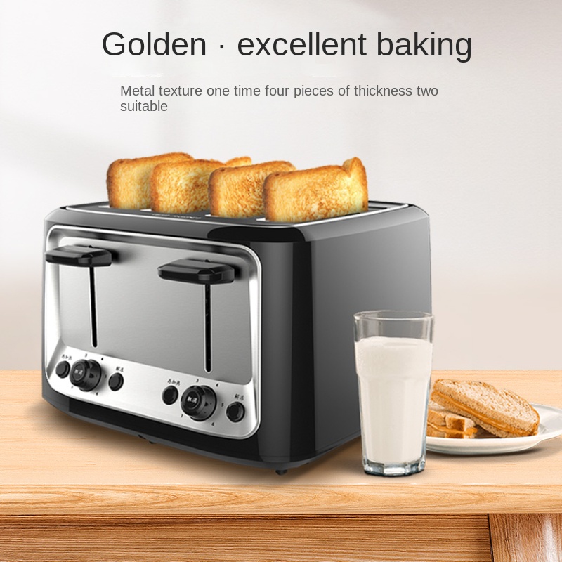 Toaster 4 Slice - Toaster Home Toaster Multi-function Fully Automatic