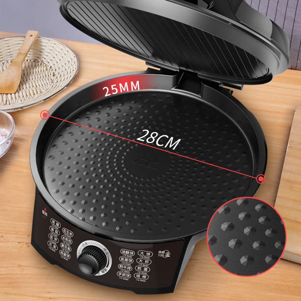 Crepe Maker Non Stick - 2025 Version Electric Baking Pan Intelligent