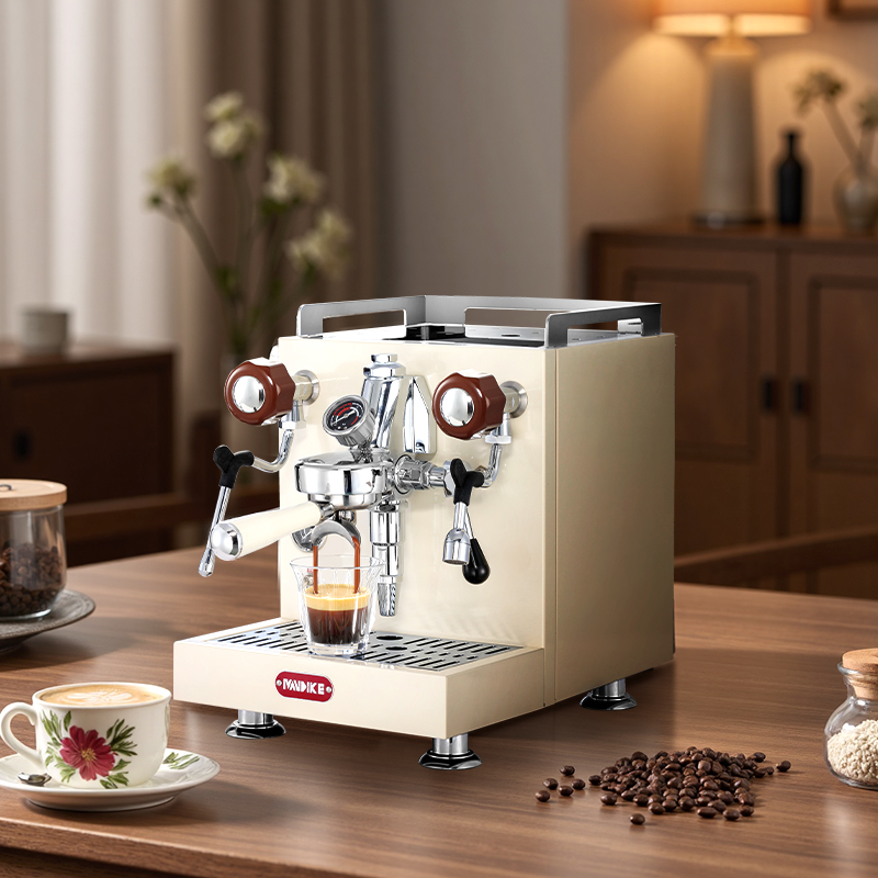 Espresso Machine Semi Auto - MDK White 58mm Dual Boiler Coffee
