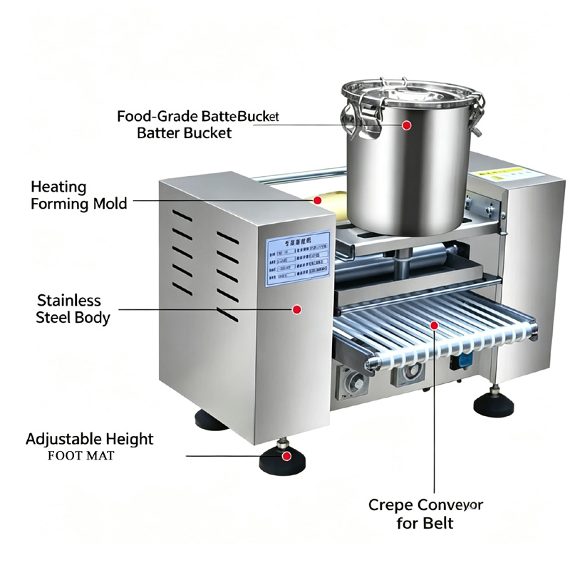 Automatic Durian Layer Cake Sk - đánh giá và giá Crepe Maker Non Stick