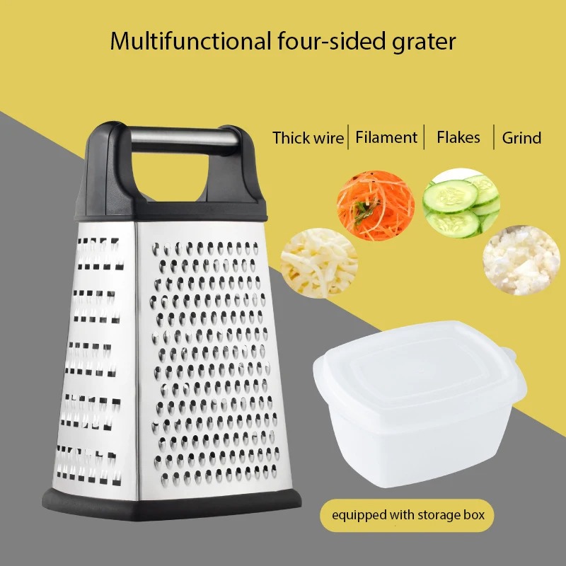 Four-side Box Grater Vegetable - đánh giá và giá Kitchen Appliances Japan