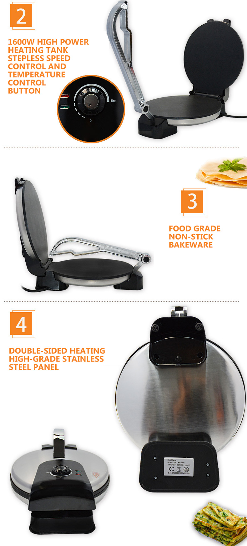 Commercial Pancake Machine Cre - đánh giá và giá Crepe Maker Non Stick
