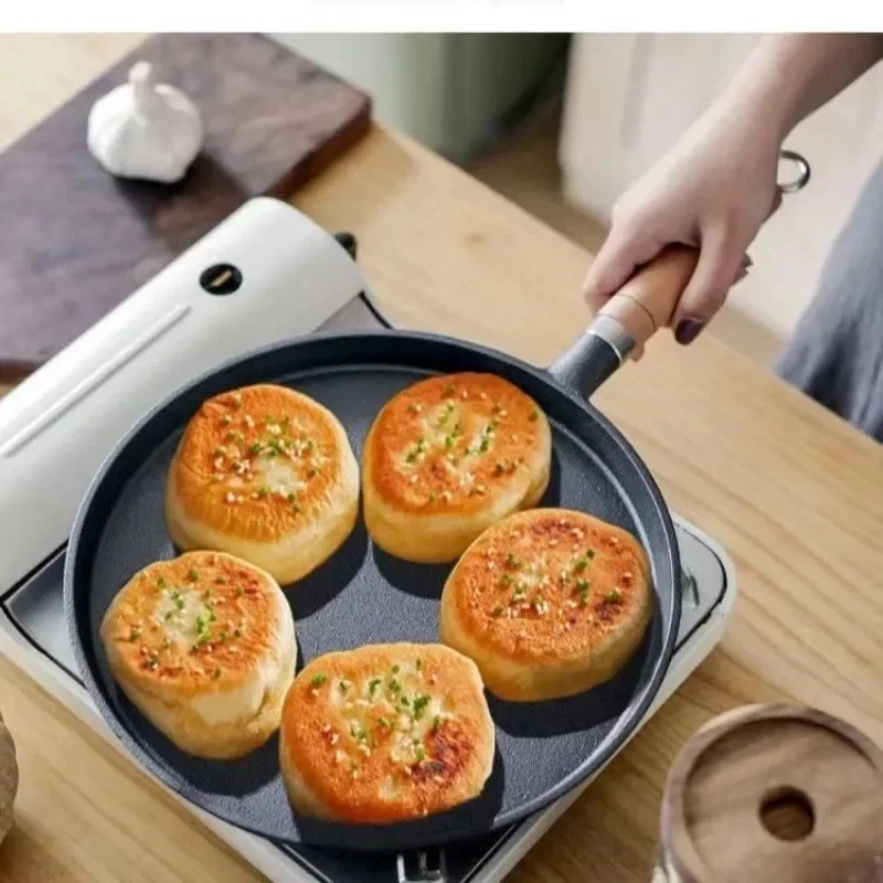20/23/26cm Cast Iron Frying Pa - đánh giá và giá Crepe Maker Non Stick