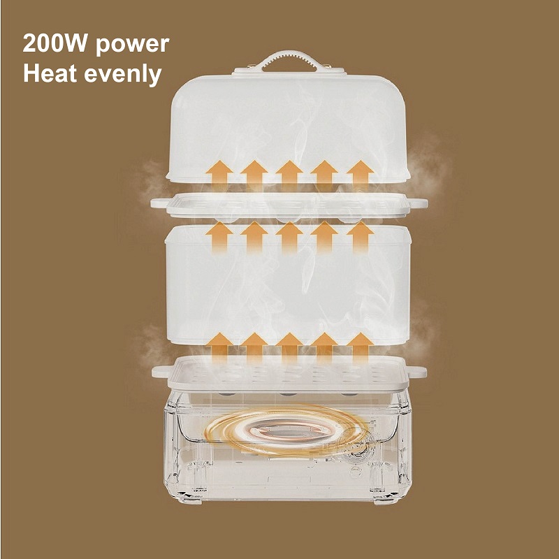 200W Egg Boiler Double Layers  - đánh giá và giá Egg Cooker Rapid