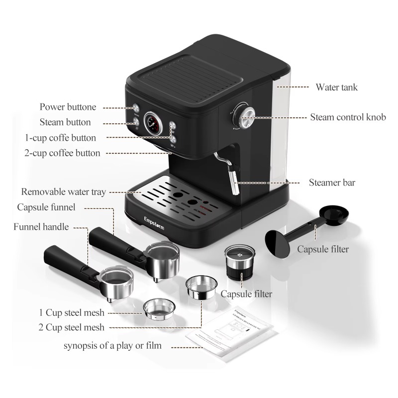 Semi-Auto Espresso Coffee Mach - đánh giá và giá Espresso Machine Semi Auto