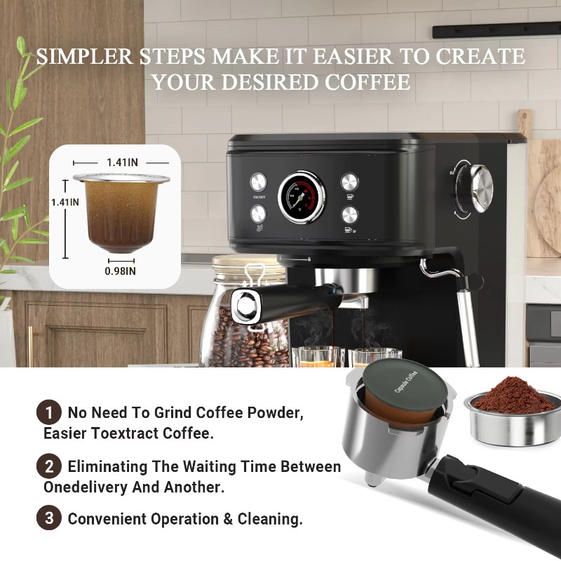 Semi-Auto Espresso Coffee Mach - đánh giá và giá Espresso Machine Semi Auto