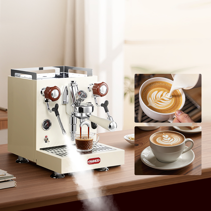 MDK White 58mm Dual Boiler Cof - đánh giá và giá Espresso Machine Semi Auto