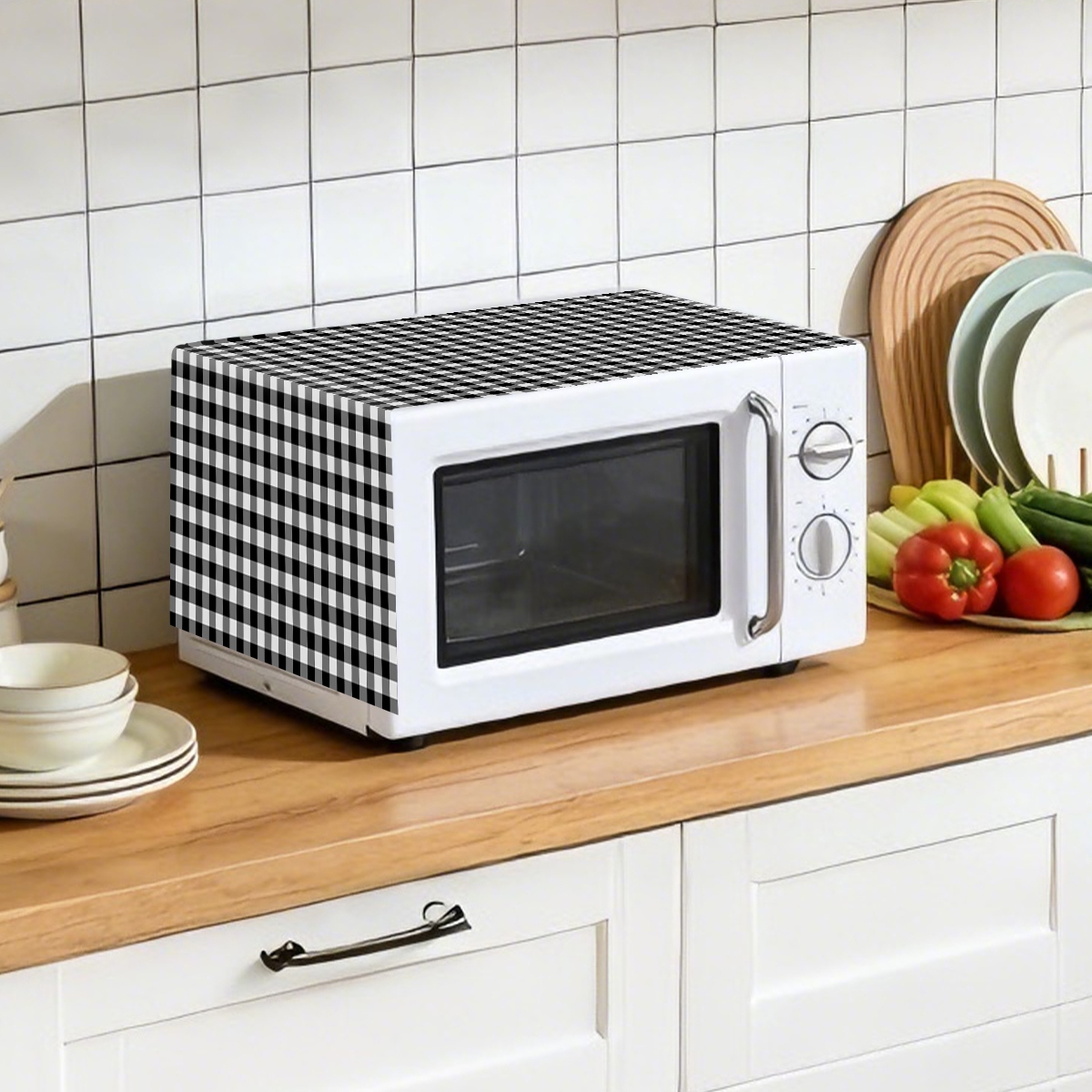 Black White Plaid Microwave Ov - đánh giá và giá Kitchen Appliances Japan