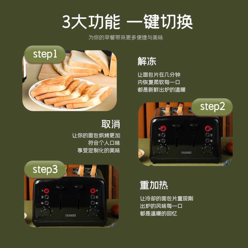 4-Slice Stainless Steel Automa - đánh giá và giá Toaster 4 Slice