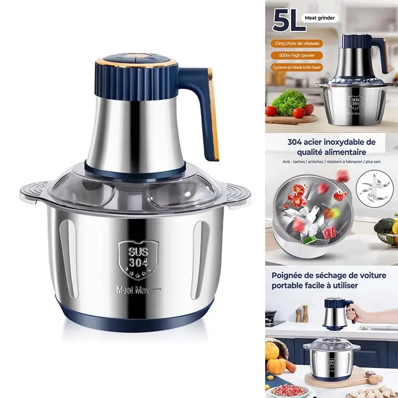 5L Large Capacity Electric Mea - đánh giá và giá Food Processor Large