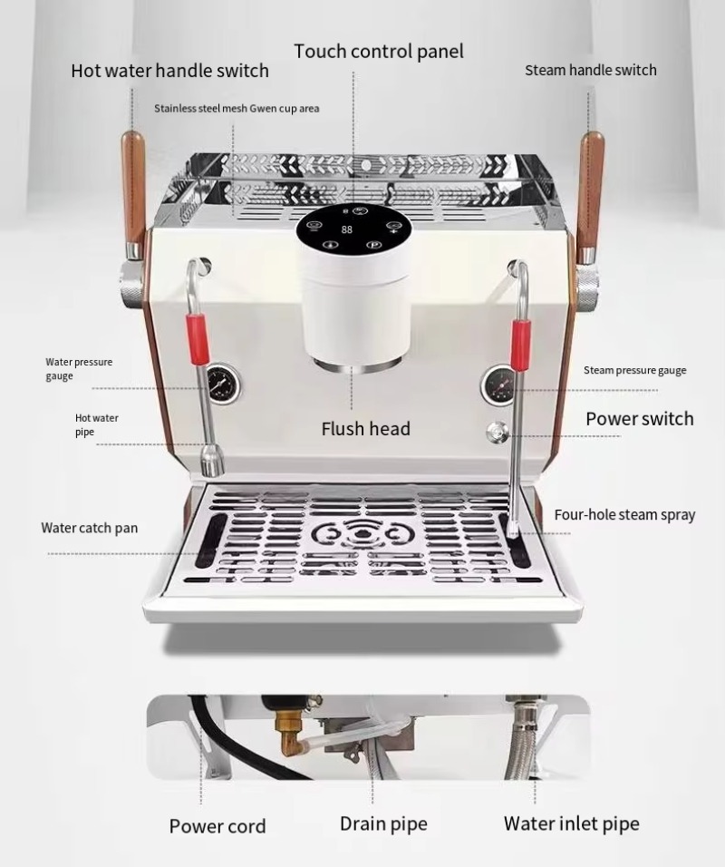 Single Group Semi Auto Espress - đánh giá và giá Espresso Machine Semi Auto